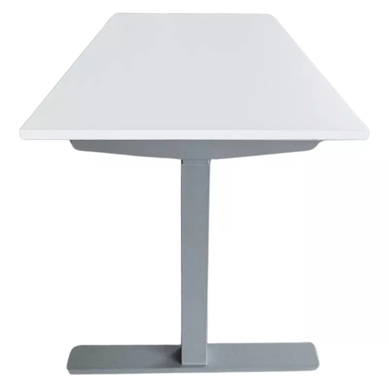 ENVEOL│Bureau électrique L 160xp 80 - 4 mémoires de position│Blanc/Gris aluminium