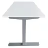 ENVEOL│Bureau électrique L 160xp 80 - 4 mémoires de position│Blanc/Gris aluminium