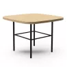 MARGOT│Table carrée L 50 x H 35 cm│2 coloris de plateaux/pieds disponibles