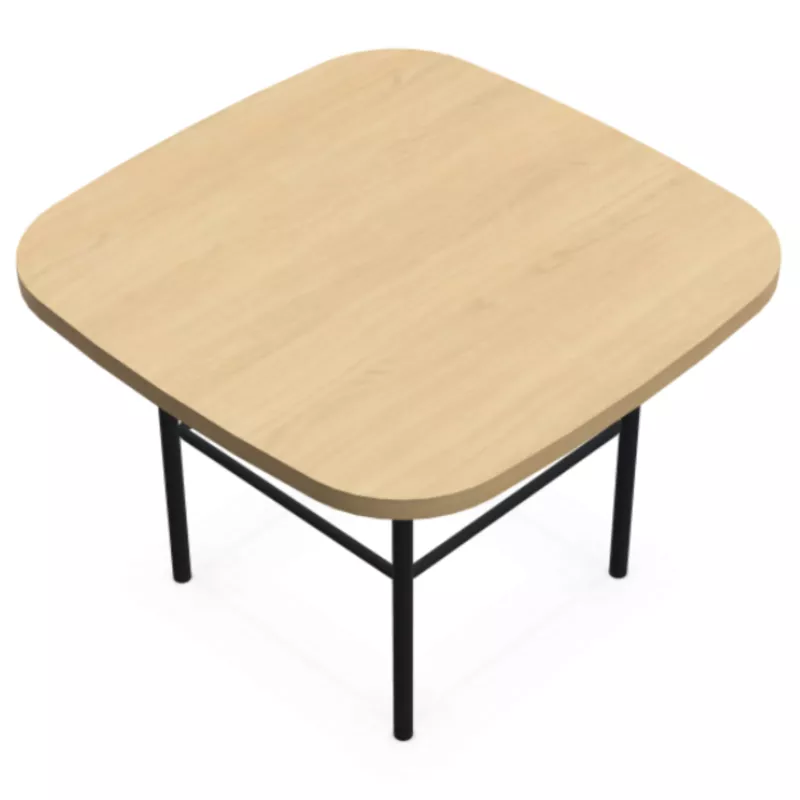 MARGOT│Table carrée L 50 x H 35 cm│2 coloris de plateaux/pieds disponibles