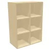 CAMILLE│Rangement 6 cases ouvert│coloris à choix
