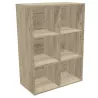 CAMILLE│Rangement 6 cases ouvert│coloris à choix