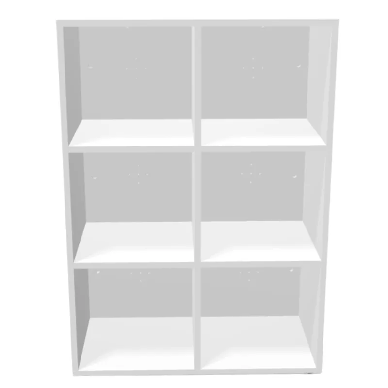 CAMILLE│Rangement 6 cases ouvert│coloris à choix