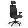 GABIN | Fauteuil de travail avec têtière | Synchrone ergonomique-accoudoirs 4D