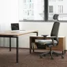 GABIN | Fauteuil de travail avec têtière | Synchrone ergonomique-accoudoirs 4D