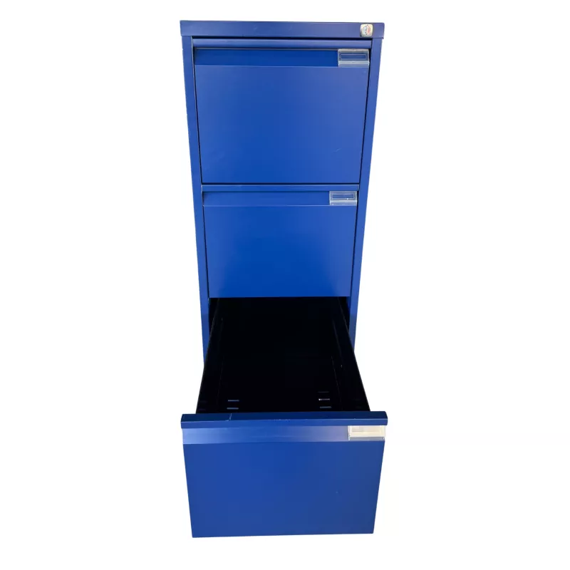 BISLEY│Classeur à dossiers suspendus H132cm - 4 tiroirs│Bleu Oxford