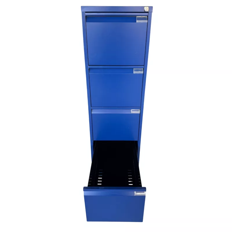 BISLEY│Classeur à dossiers suspendus H132cm - 4 tiroirs│Bleu Oxford