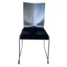 CHAIRIK│Chaise d'accueil/collectivité designer ERIK MAGNUSSEN│Gris anthracite