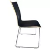 CHAIRIK│Chaise d'accueil/collectivité designer ERIK MAGNUSSEN│Gris anthracite