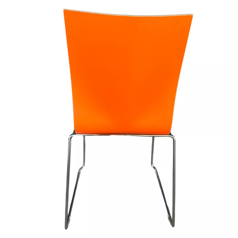 CHAIRIK│Chaise d'accueil/collectivité designer ERIK MAGNUSSEN│Orange