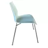 KARTELL│Chaise d'accueil/collectivité modèle MAUI designer Vico Magistretti│bleu clair