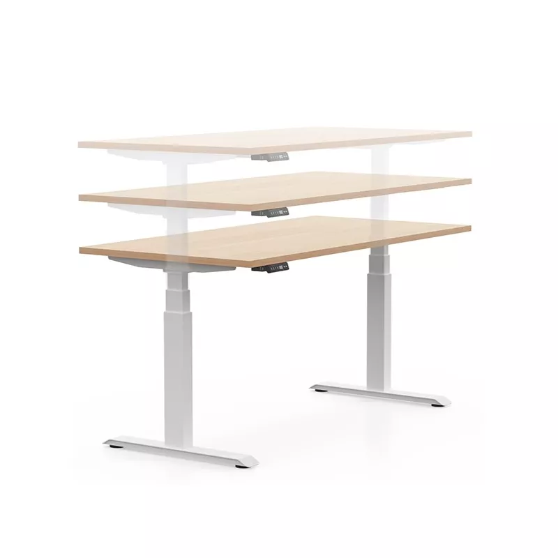 ERIN│Bureau électrique - p 80 cm - 4 mémoires double motorisation