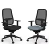 PAUL | Fauteuil de travail résille| Synchrone ergonomique-accoudoirs 1D