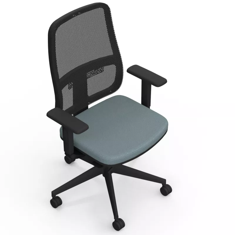 PAUL | Fauteuil de travail résille| Synchrone ergonomique-accoudoirs 1D