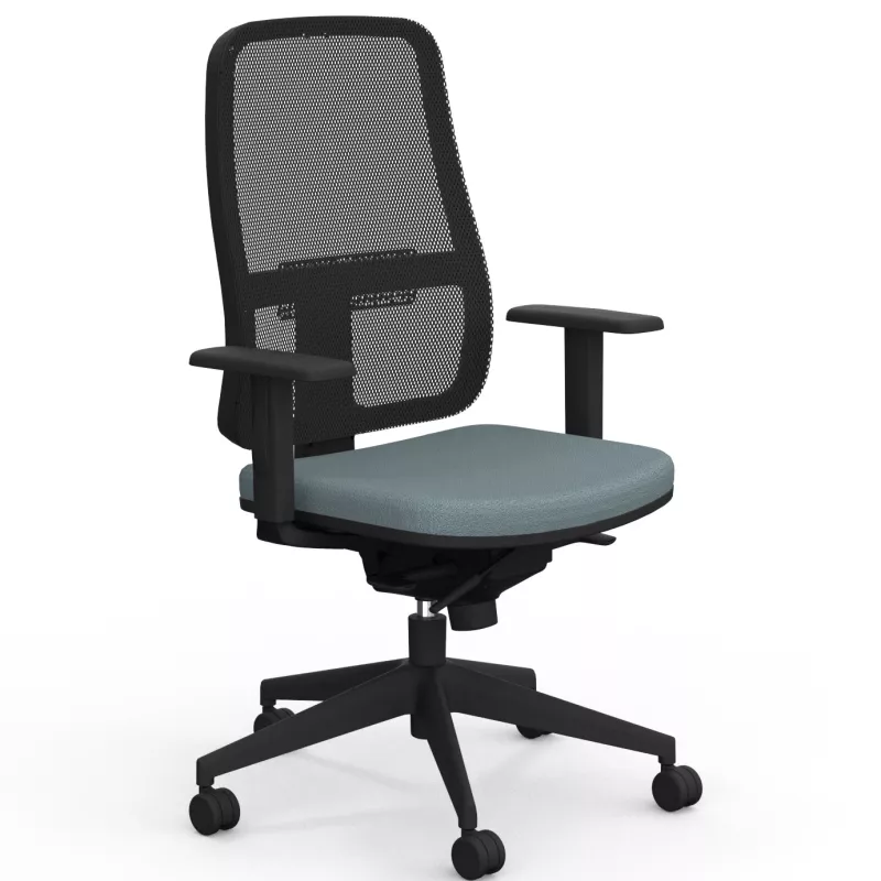 PAUL | Fauteuil de travail résille| Synchrone ergonomique-accoudoirs 1D