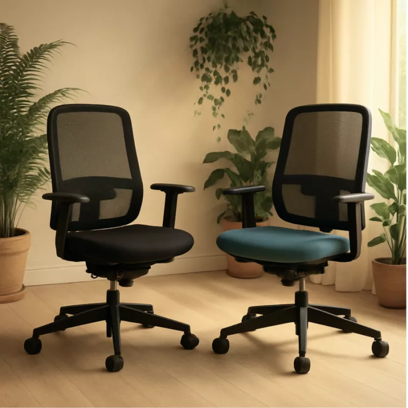 PAUL | Fauteuil de travail résille| Synchrone ergonomique-accoudoirs 1D