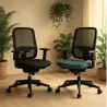 PAUL | Fauteuil de travail résille| Synchrone ergonomique-accoudoirs 1D
