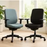 PAUL | Fauteuil de travail tissu| Synchrone ergonomique-accoudoirs 1D