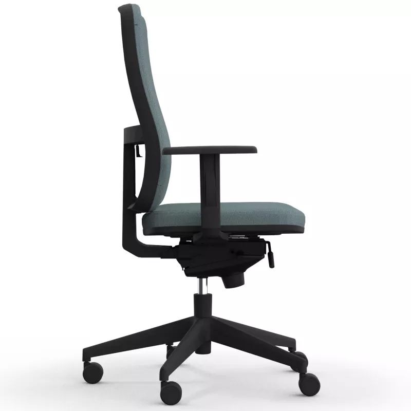PAUL | Fauteuil de travail tissu| Synchrone ergonomique-accoudoirs 1D