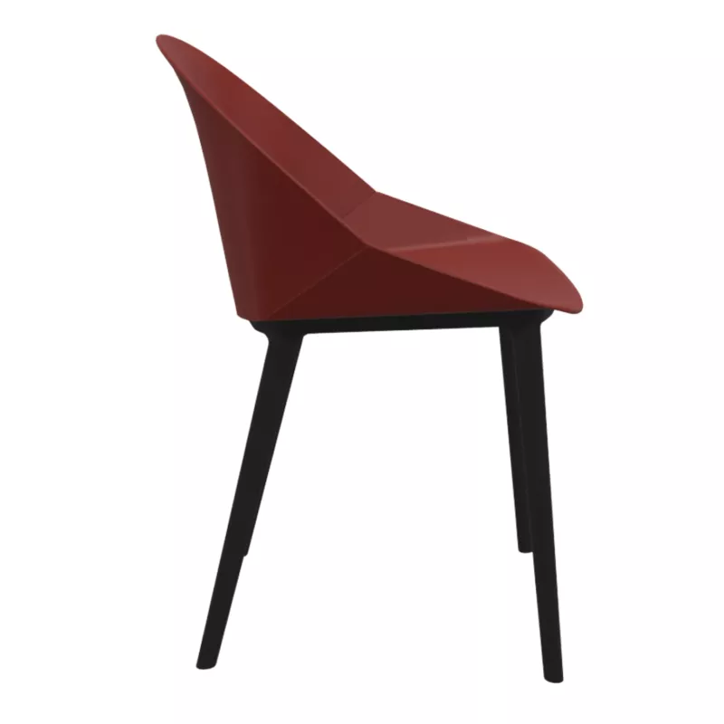 LOLA│Chaise Monocoque│4 pieds polypro│Coloris à choix