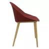 LOLA│Chaise Monocoque│4 pieds bois fibré│Coloris à choix