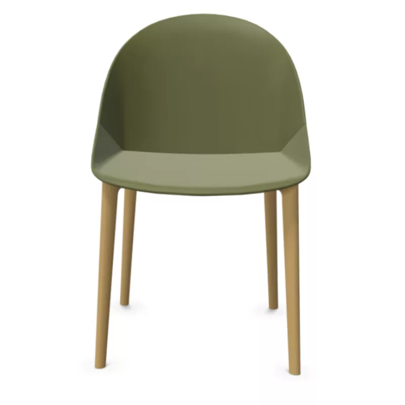 LOLA│Chaise Monocoque│4 pieds bois fibré│Coloris à choix
