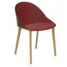 LOLA│Chaise Monocoque│4 pieds bois fibré│Coloris à choix