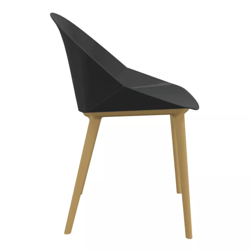LOLA│Chaise Monocoque│4 pieds bois fibré│Coloris à choix