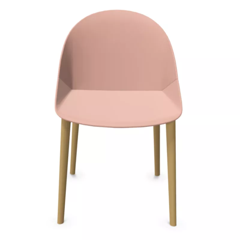 LOLA│Chaise Monocoque│4 pieds bois fibré│Coloris à choix