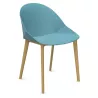 LOLA│Chaise Monocoque│4 pieds bois fibré│Coloris à choix