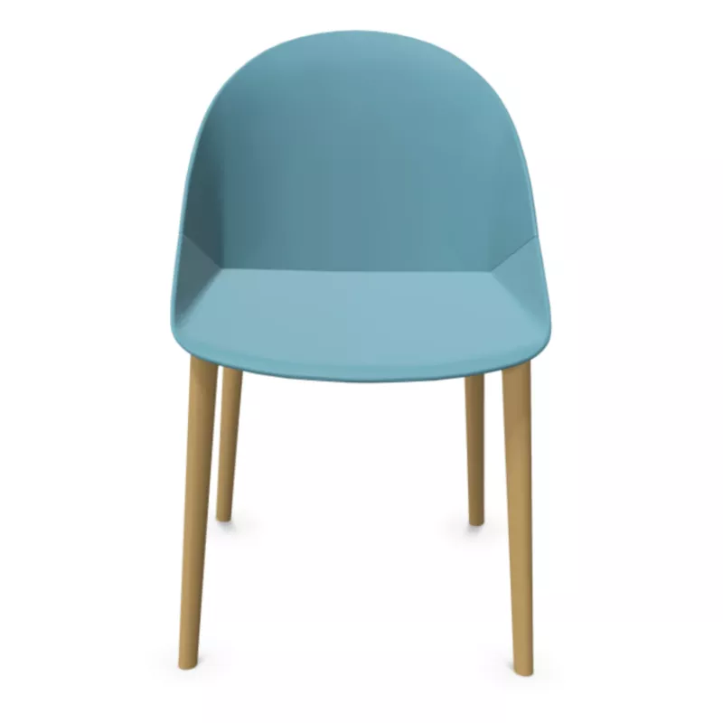 LOLA│Chaise Monocoque│4 pieds bois fibré│Coloris à choix