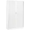 ARIV│Armoire rideau L100xH198 cm│Acier-PVC - décors à choix