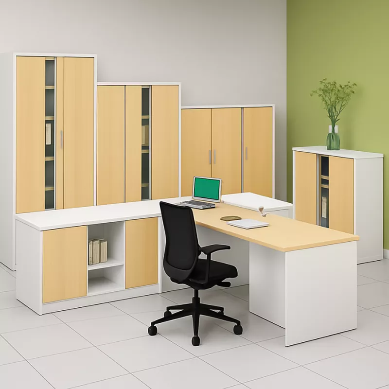 ARIV│Armoire rideau L80xH198 cm│Acier-PVC - décors à choix