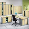 ARIV│Armoire rideau L100xH198 cm│Acier-PVC - décors à choix