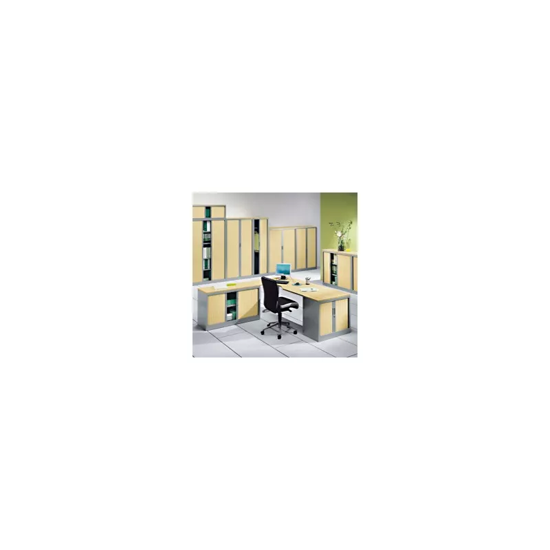 ARIV│Armoire rideau L120xH198 cm│Acier-PVC - décors à choix