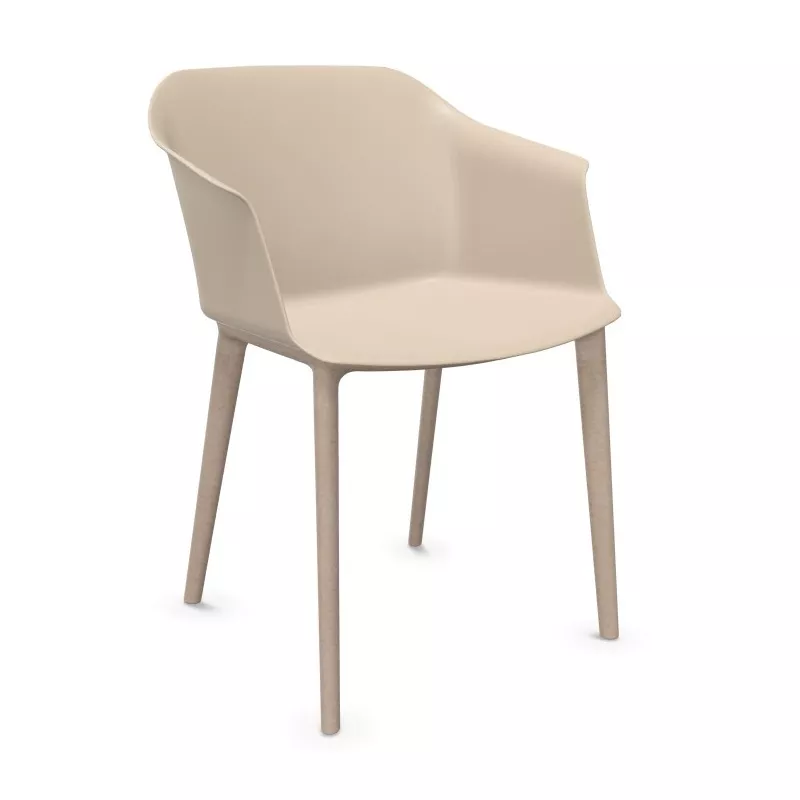 SCOTT│Fauteuil 4 pieds fibrés│Assise PVC│Coloris à choix