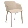 SCOTT│Fauteuil 4 pieds fibrés│Assise PVC│Coloris à choix