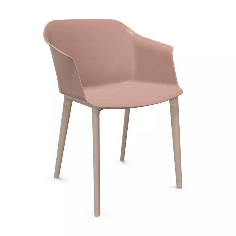 SCOTT│Fauteuil 4 pieds fibrés│Assise PVC│Coloris à choix