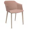 SCOTT│Fauteuil 4 pieds fibrés│Assise PVC│Coloris à choix