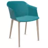 SCOTT│Fauteuil 4 pieds fibrés│Assise PVC│Coloris à choix