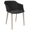 SCOTT│Fauteuil 4 pieds fibrés│Assise PVC│Coloris à choix