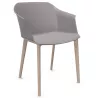 SCOTT│Fauteuil 4 pieds fibrés│Assise PVC│Coloris à choix
