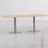 ELOISE│Table conférence tonneau 25mm│8 personnes 2 pieds 200x100