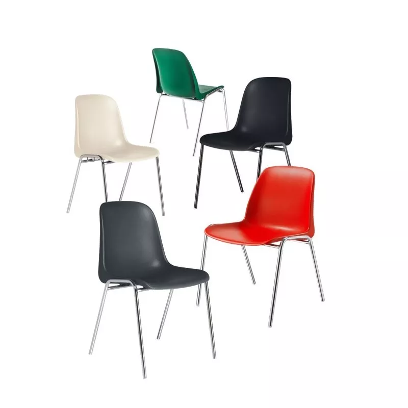 Chaise Meeting+ en ABS monocoque de couleur EOL