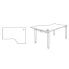 ASTRO│Bureau compact 90° avec retour
