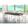 RENCONTRE│Table modulaire sur 4 pieds et structure assortie