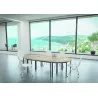 RENCONTRE│Table modulaire sur 4 pieds et structure assortie