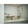 RENCONTRE│Table modulaire sur 4 pieds et structure assortie