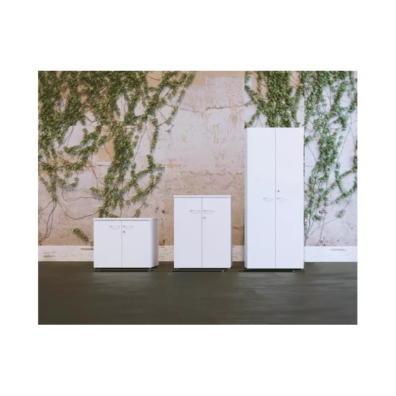 QUIETUDE│Étagère avec portes Largeur 80 cm x Hauteur 72-104-136-201 cm