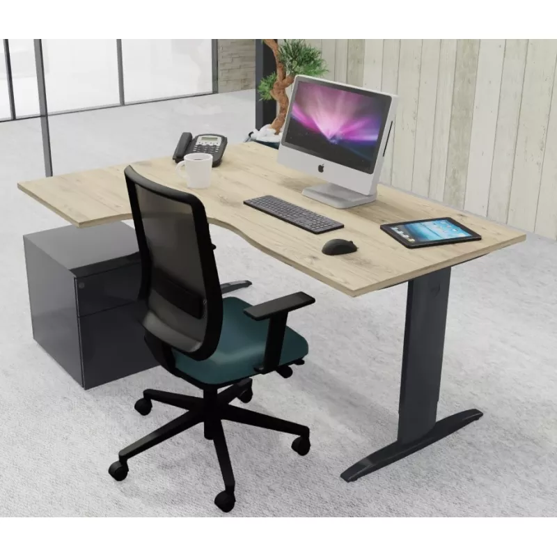 IDOL│bureau Compact 90° avec retour L160 ou 180 cm
